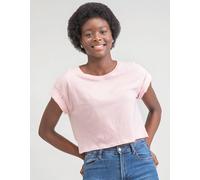 Mantis Damen T-Shirt Cropped Bauchfrei kurz Soft Pink L