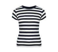 Mantis Damen T-Shirt gestreift - Schwarz / weiß | M