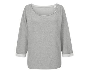 Mantis Lässiges Damen-Sweatshirt Flash Dance - Grau meliert | S