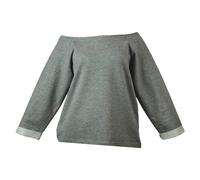 Mantis Lässiges Damen-Sweatshirt Flash Dance - Grau meliert | XL