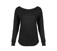 Mantis Langarm-T-Shirt für Frauen, lang geschnitten - Schwarz | M