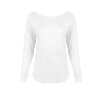 Mantis Langarm-T-Shirt für Frauen, lang geschnitten - Weiß | L