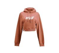 Manufaktur13 Oversize Crop Hoodie - Kapuzenpullover, Cropped Sweatshirt, Crop-Top Pullover für Damen/Frauen, Kordeln aus Metall, Bolero (DE/NL/SE/PL, Alphanumerisch, M, Regular, Regular, Cognac)