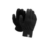 Manufaktur13 Smart Gloves - Smartphone Handschuhe, Vollfingerhandschuhe Handy tauglich, Unisex Strickhandschuhe mit Thinsulate Futter in verschiedenen Größen/Farben (Black, L/XL)