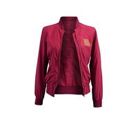 Manufaktur13 Women Bomber - Leichte Damen/Frauen Bomberjacke, Übergangsjacke mit Waffle Stretch Seiteneinsätzen, Fliegerjacke, Bikerjacke, Frühling/Herbst, Pilotenjacke (Vino, S)