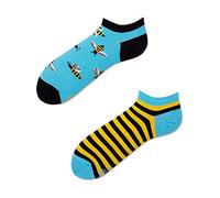 Many Mornings Verrückte Sneaker Socken - Fun Socks - Damen -Bee Bee - Biene (35-38)