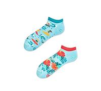 Many Mornings - Aloha Vibes - Sneacker Socken - Hawaii, Surfer, Hibiskus, Wellen Gr. 43-46