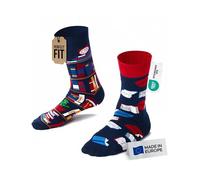 Many Mornings Bunte lustige Socken für Damen und Herren Größe 35-38 Bücher-Motiv