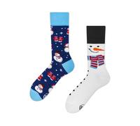 Many Mornings Socken SNOWMAN Baumwollsocken Unisex Blau/Weiß Gr. 43-46