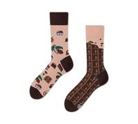 Many Mornings Socken Chocolate Time – nicht zusammenpassend, braun/beige – Gr. 43-46