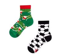 Many Mornings Unisex Kinder Football Fan Kids Mismatched Socken, Multicolor, 23-26