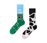 Many Mornings - Holy Cow - Kuh Socken, mismatched, ungleiche Socken (35-38)