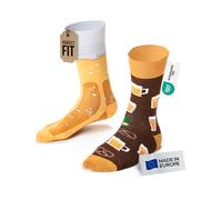 Many Mornings - Mismatched Socken - Lustige Socken Unisex - Bier Socken - Geschenkidee - Design: Craft Beer - Made in EU - 43-46