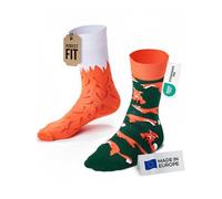 Many Mornings - Mismatched Socken - Lustige Socken Unisex - Fuchs Socken - Geschenkidee - Design: The Red Fox - Made in EU - 43-46