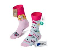 Many Mornings Lustige Ungleiche Unisex-Socken 43-46 Barbie Design Bunte Alltagssocken Geschenkidee für Damen und Herren