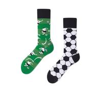 Many Mornings - Mismatched Socken - Lustige Socken Unisex - Fußballfan Deutschland Motiv - Geschenkidee - Design: FOOTBALL FAN - GERMANY - Made in EU - 39-42