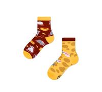 Many Mornings Unisex Kids Mouse & Cheese Mismatched Socken, Multi-Color, 31-34