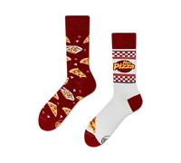 Many Mornings Socken Pizza Slice – Mismatched, Tube-Socken, Größe 43–46, Baumwollmischung, 2er