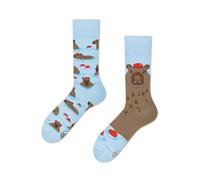 many mornings - Socken - Capybara blau/braun, 39-42