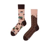 many mornings - Socken - Chocolate Time braun/beige - Gr. - 35-38