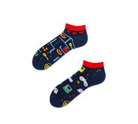 many mornings - Socken GAME OVER LOW grau/blau - Gr. - 39-42