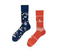 many mornings - Socken - Grand Slam orange/blau - Gr. - 35-38
