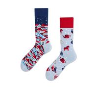 many mornings - Socken HYGGE blau - Gr. - 39-42