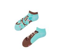 many mornings - Socken OTTER STORIES cyan/braun - Gr. - 42