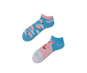 many mornings - Socken - Piggy Dream blau/pink - Gr. - 35-38