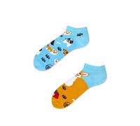 many mornings - Socken - Playful Dog blau/braun - Gr. - 45-46