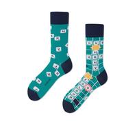 Many Mornings Socken Scrabble Grün Größe 35-38