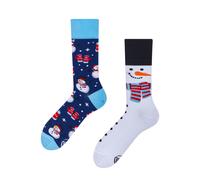 many mornings - Socken - Snowman blau/weiß - Gr. - 43-46