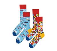 Many Mornings Socken - socks - unisex - Yacht Club - blau gemustert - froginlove (35-38)