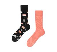 many mornings - Socken - Sushi roll schwarz/orange - Gr. - 43-46