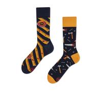 Many Mornings Unisex The Handyman Mismatched Socken, Multi-Color, 39-42