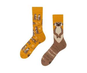 many mornings - Socken - The Meerkat gelb/braun - Gr. - 39-42