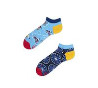 Many Mornings Unisex The Bicycles Low Mismatched Socken, Multi-Color, 39-42