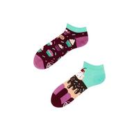 Many Mornings Unisex The Cupcake Low Mismatched Socken, Multi-Color, 39-42