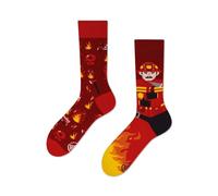 Many Mornings - Socken FIREMAN - Farbe - rot, 39-42