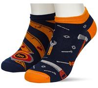Many Mornings Unisex The Handyman Low Mismatched Socken, Multi-Color, 43-46