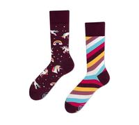 Many Mornings Unisex The Unicorn Mismatched Socken, Multi-Color, 39-42