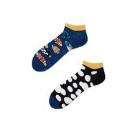 Many Mornings Tropical Fish Low Socken Bunte Lustige Witzige Sneaker-Socken Unisex Alltagssocken mit Humor Größe 39-42 Kurze Niedrige Motivsocken für Damen und Herren