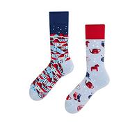 many mornings - Socken HYGGE blau - Gr. - 40.5