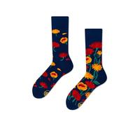 Many Mornings Socken Flower Power Navy