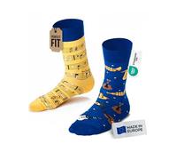 Many Mornings – Unisex-Socken – Music Notes Mismatched – Mehrfarbig – Größe 43-46
