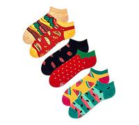 Many Mornings Unisex Sneaker Fast Food Erdbeeren Wassermelone - 3 Paar Socken - 35-38