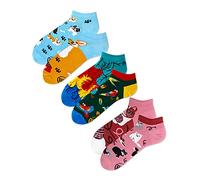 Many Mornings Unisex Sneaker Hunde Katzen Papagei - 3 Paar Socken - 43-46