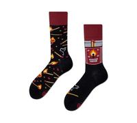 many mornings - Socken - Perfect Match schwarz/rot, 43-46