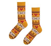 many mornings - Socken WARM FOX orange, 43-46