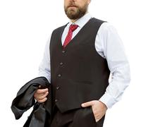 MANYUBEI Anzug Herren, 3-teilig Smoking Jacke Extra Groß Lockere Version Business Casual Hochzeits Blazer Kleid Bankett Gastgeber Formelle Jacke, Dicke Herrenbekleidung,6XL,Black